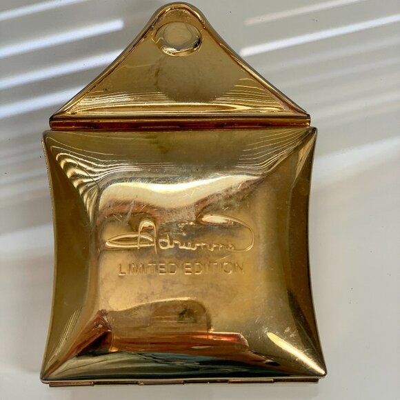 Adrienne Limited Edition Gold Quilted Purse-Style Compact w/Mirror & Powder Well - Picture 6 of 6